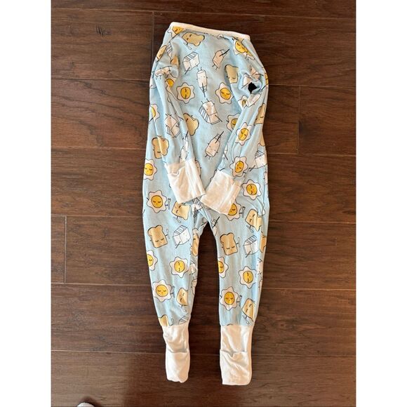 Little Sleepies Blue Breakfast One Piece Pajama 6-12 months - Picture 2 of 6
